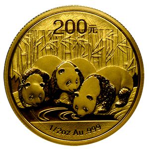 パンダ金貨200元1オンス